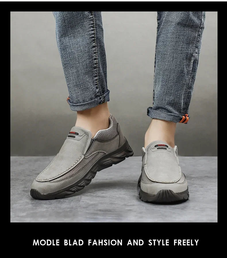Men Walking Shoes Loafers Sneakers men 2024 New Fashion Handmade Retro Leisure Loafers Shoes Zapatos Casuales Hombres Men Shoes