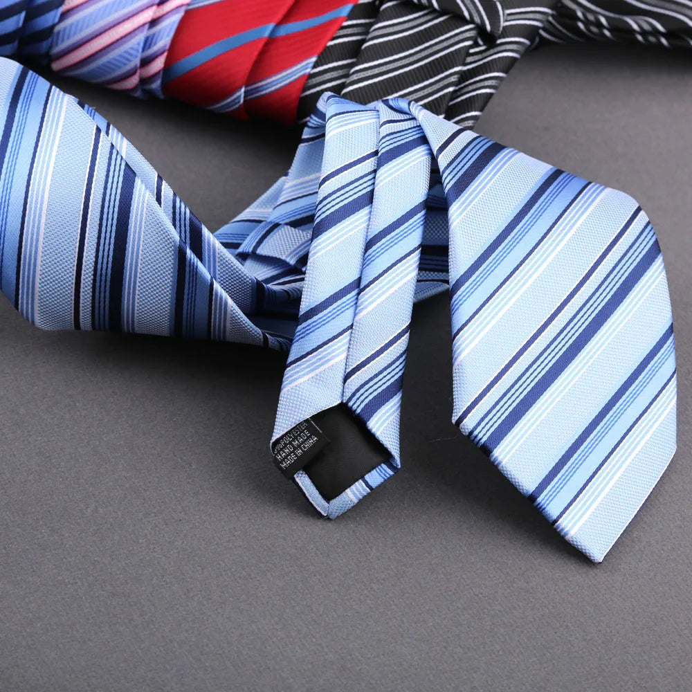 Men Ties Classic Business Necktie Stripes Tie for Man Gifts Neck Tie for Daily Wear Wedding Party Accessories