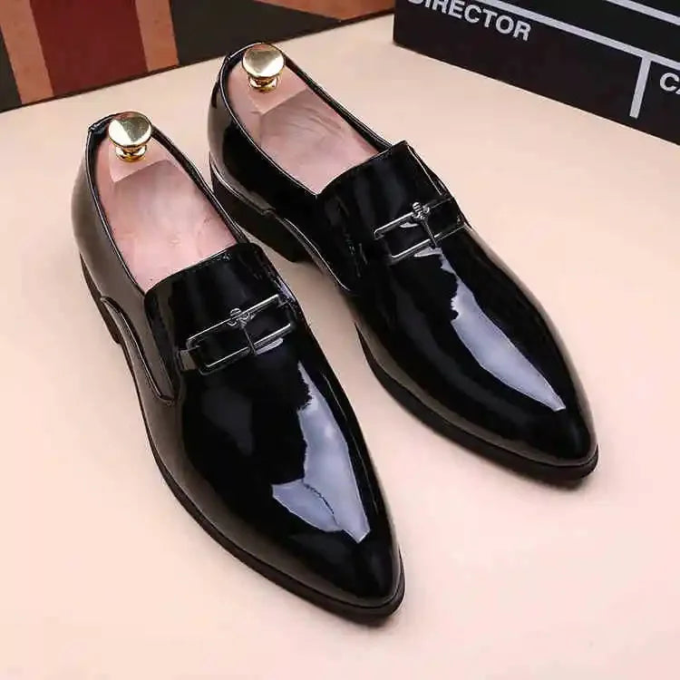 Men's Business Shoes Summer Light Soft Leather Shoes Loafers Slip on Comfortable Dress Shoes for Men Casual Boat Driving Shoe