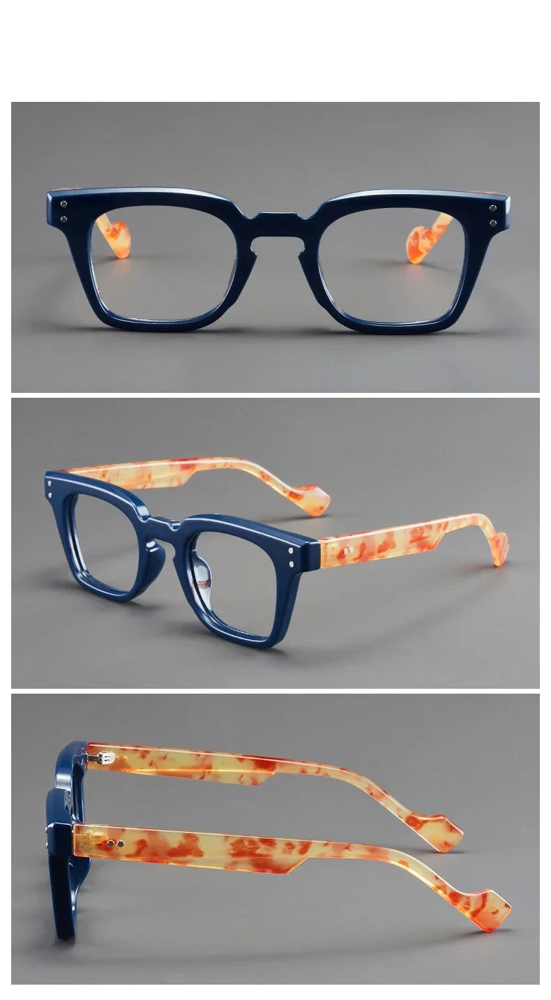 Men Square Reading Glasses Anti Blue Light Eyewear Trend Ultra-lightweight Round Frame Women Presbyopic Eyeglasses Frame Unisex