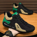 High-top shoes for men, new spring and autumn leather surface breathable leisure sports shoes, soft sole anti-skid driving Forre