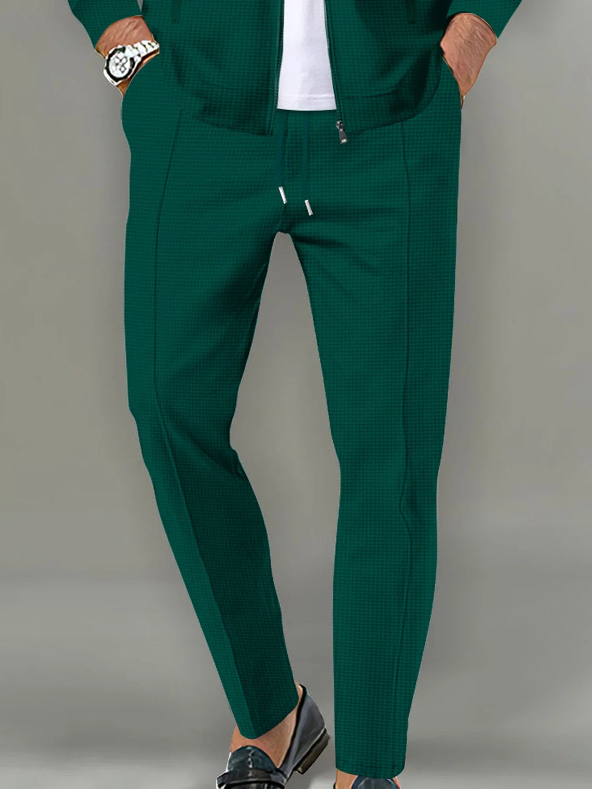 Men'S Summer Casual Loose Fit Pants Breathable Elastic Waist with Drawstring Mid-Rise Stylish and Trendy Everyday Comfort Pants