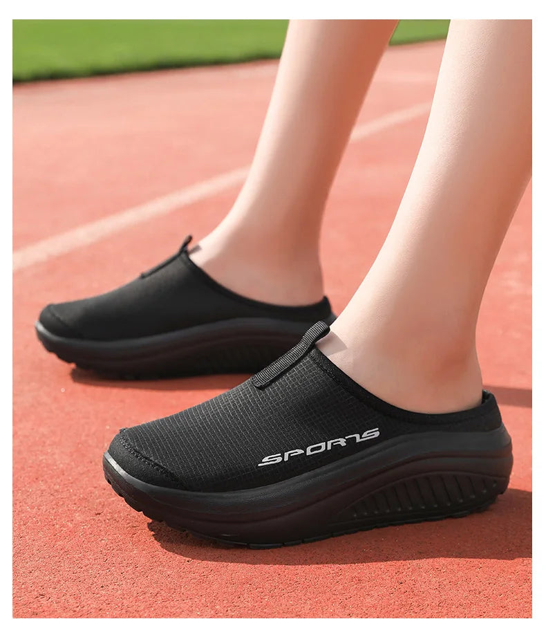 Men's and Women's Walking Shoes Lightweight and Comfortable Platform Wheels Slippers Cheap Breathable Casual Flat Shoes 2025