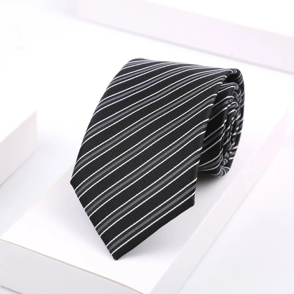 Men Ties Classic Business Necktie Stripes Tie for Man Gifts Neck Tie for Daily Wear Wedding Party Accessories