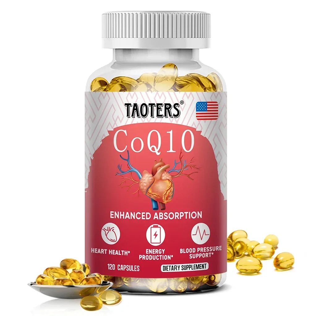 CoQ10 400mg - High Absorption, Coenzyme Q-10 , Non-GMO Gluten Free Vegan , Dietary Vitamin Supplement Antioxidant Support