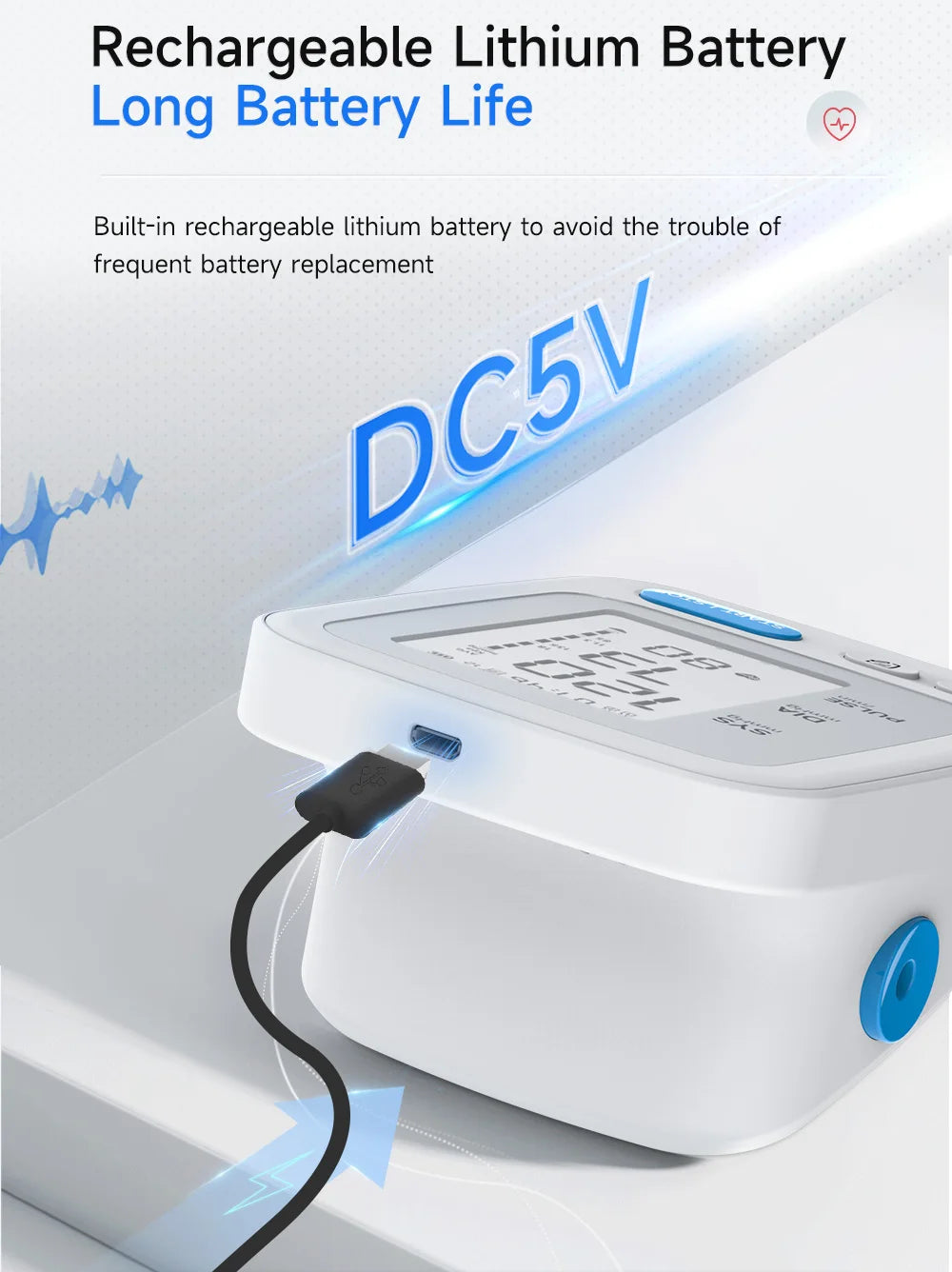 Yongrow Portable Digital Upper Arm Blood Pressure Monitor Measurement Tool Tonometer Sphygmomanometer baumanometro digitlal