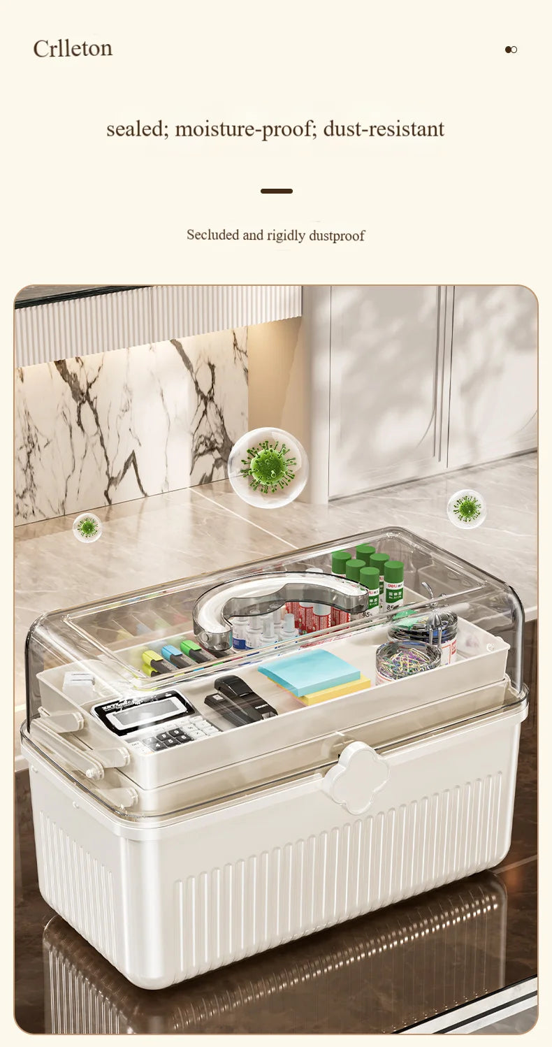 Multi-layer Medicine Box for Home Use,Large-capacity Medicine Organizer,Drug Organizer,Medicine Storage Box,First Aid MedicalBox