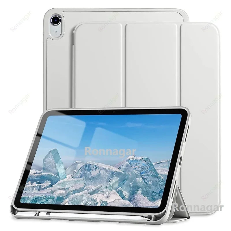 Pencil Holder Case for ipad 10th Gen 10.9 2024 2025 A16 11th Air13 M3 M2 Air4 5 6 10.9 Pro11 M4 M2 7 8 9th 10.2 Pro12.9 5th 6th