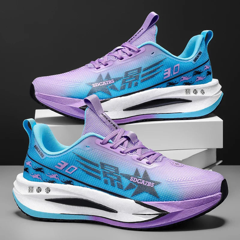 Men's Fashionable Sports Shoes, Non-Slip and Durable Tennis Shoes - Traditional Footwear - Road Running Shoes - Fitness Training Shoes - High-Top Non-Slip Soles - Suitable for All Seasons - Unisex Design