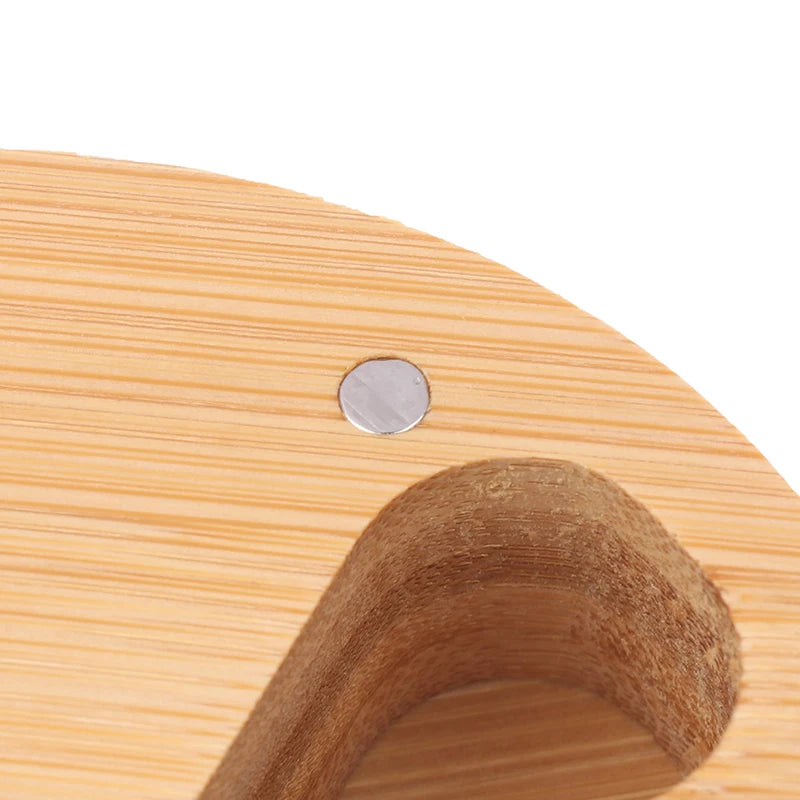 Bamboo Wood Pill Organizer For Medicine Vitamin Weekly, Arthritis Friendly 7-Day Pill Box Medium Container Holder, Daily Portabl