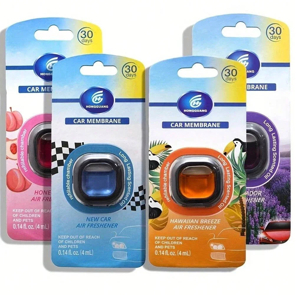 Long-Lasting Car Air Freshener Vent Clip Essential Oil Scented Odor Eliminator 0.14oz Alcohol-Free Fragrance For Fresh Car Smell
