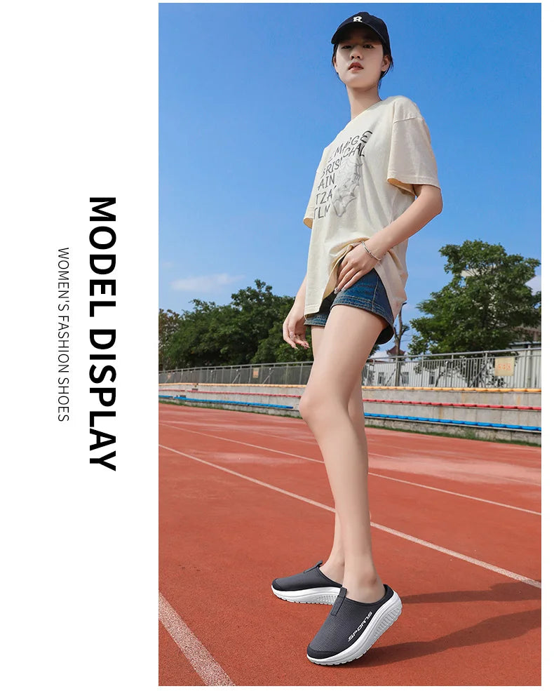 Men's and Women's Walking Shoes Lightweight and Comfortable Platform Wheels Slippers Cheap Breathable Casual Flat Shoes 2025