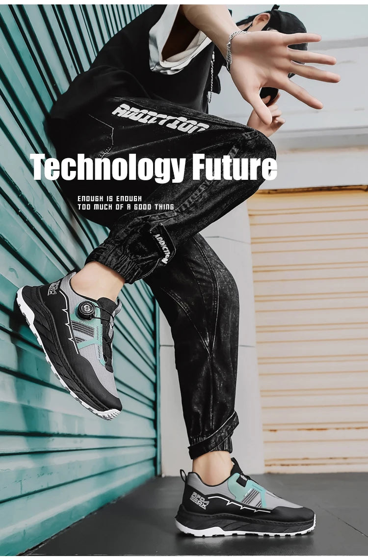 2026 new men's shoes work sports shoes fashionable casual shoes comfortable multi-functional low top shoes outdoor hiking shoes