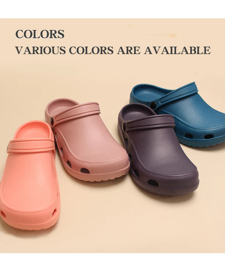 Professional Scrubs Clogs Ultra Light Nurse Work Shoes Anti Slip Pediatric Slippers Breathable Dentist Nursing Shoes 5X03-04