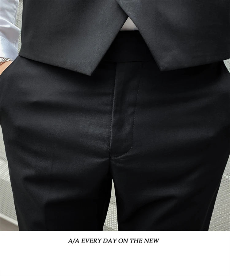 Suits for Men - 3 Pieces - New Fabrics - Fashionable Business Gentleman - Slim Fit - Wedding  Professional Business Formal Dress