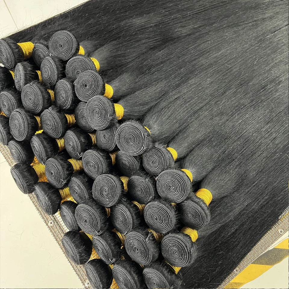 Straight Human Hair Bundles 100% Human Hair 32 40 Inch Bundles Human Hair Extensions Burmese Raw Human Hair 1/2/3/4 Bundles