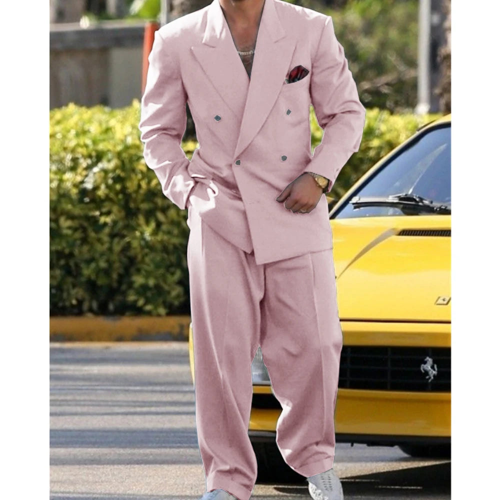 Man Formal Suits for Men Suit Set Wedding Luxury  Fashion Suit Dress  2 Piece Modern Men's Suits