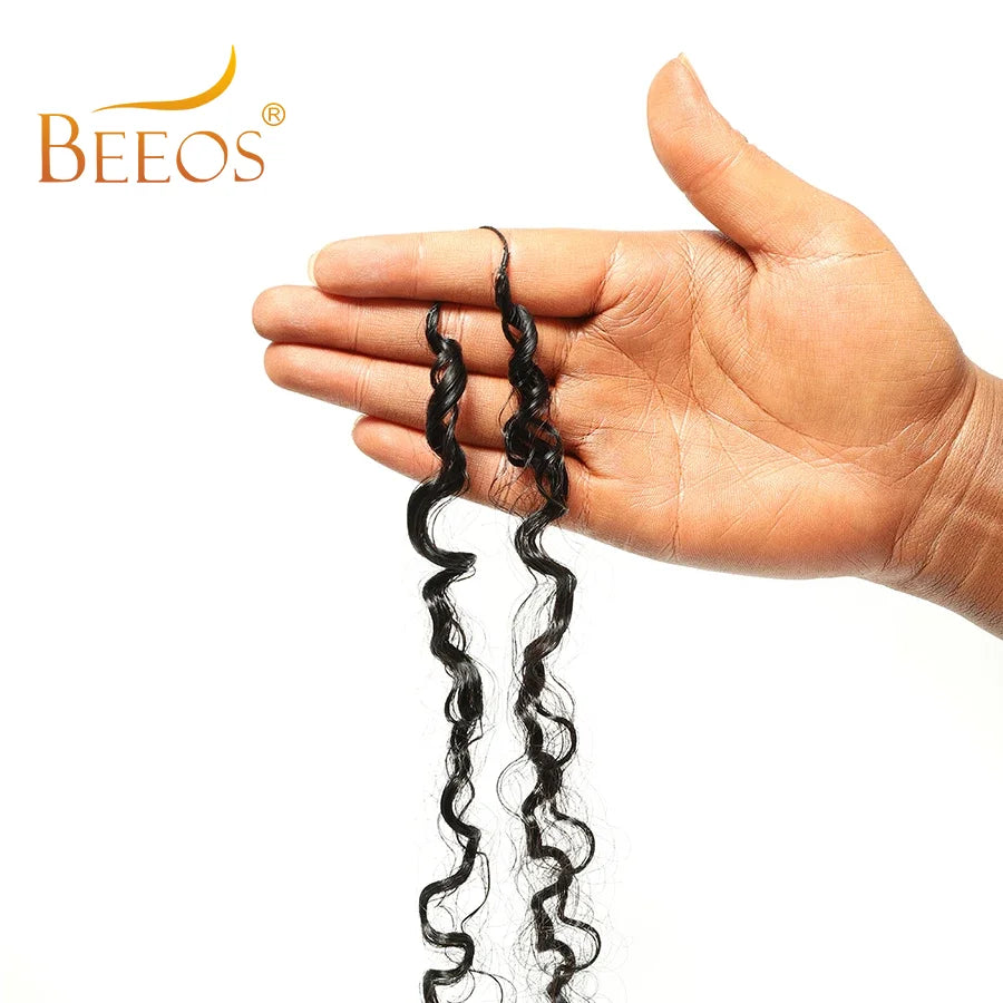 Crochet Human Hair Burmese Curly Pre-Separated Crochet Hair Extensions Knotless 100% Human Hair Full Head Curly Wigs Remy Hair