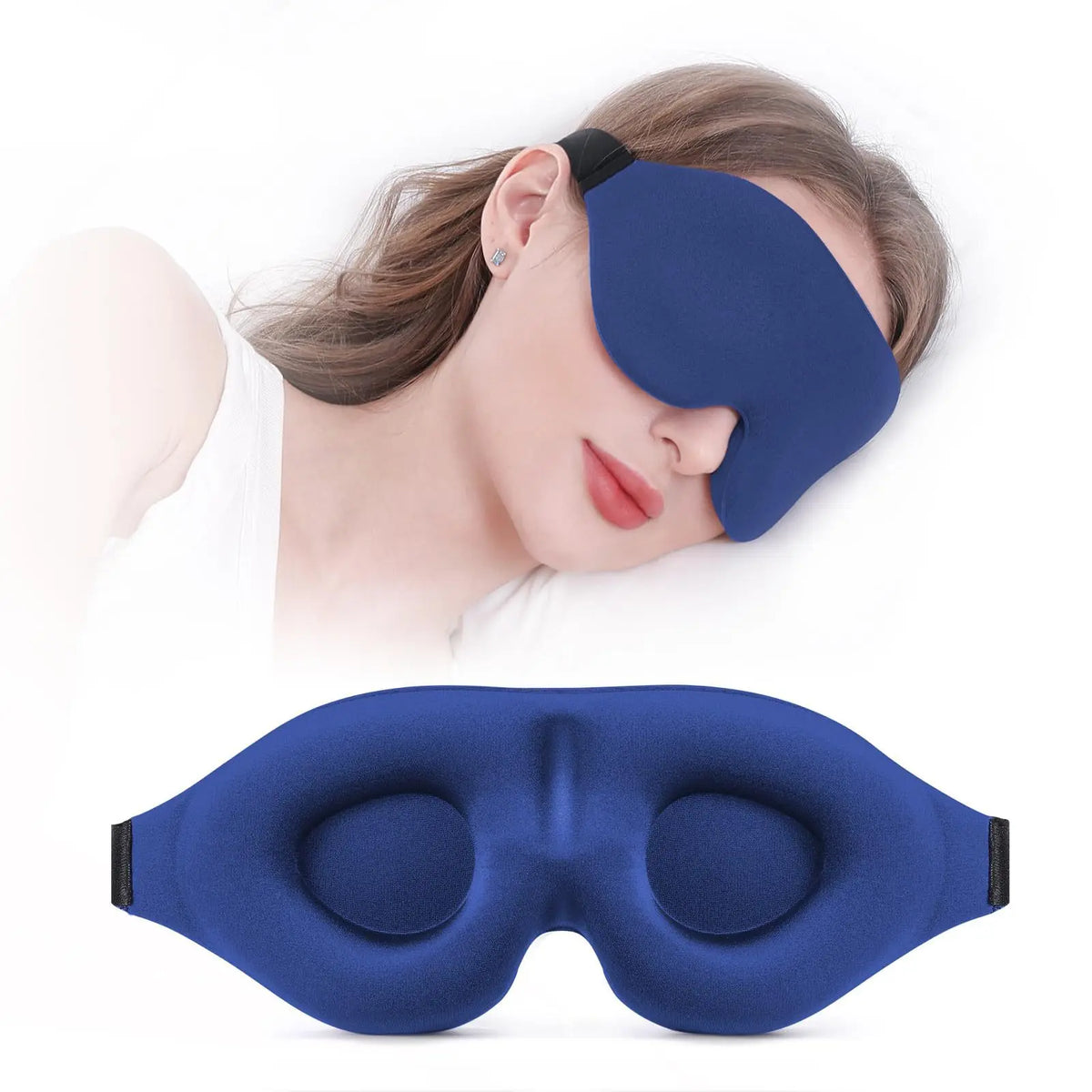 Eye Mask for Sleeping 3D Contoured Cup Blindfold Concave Molded Night Sleep Mask Block Out Light with Women Men