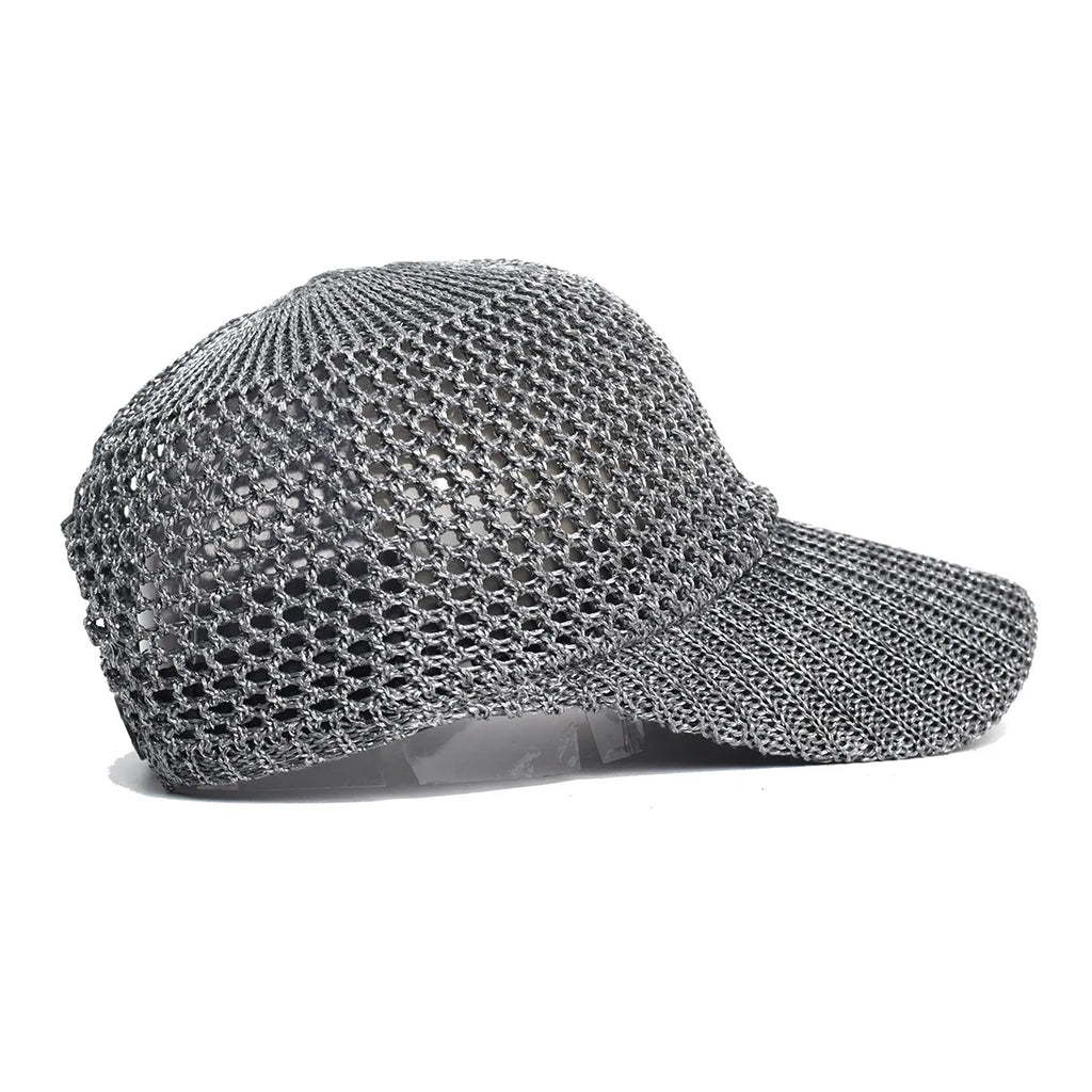 Men Fishing Hat Summer Full Mesh Baseball Cap Unisex Trucker Cap Trucker Caps Quick Dry Golf Running Hat Adjustable Snapback Hat