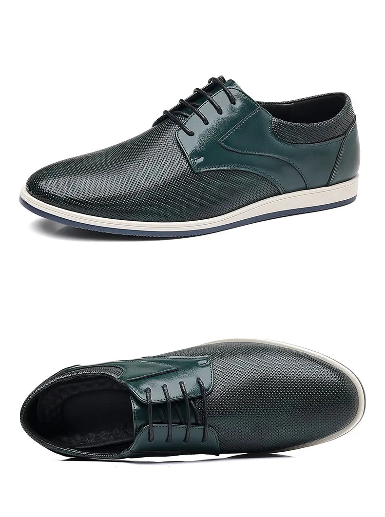 Dress Shoes for Men Genuine Leather Business Formal Oxfords Footwear Quality Leather Loafers Zapatos Hombre Man Wedding Shoes