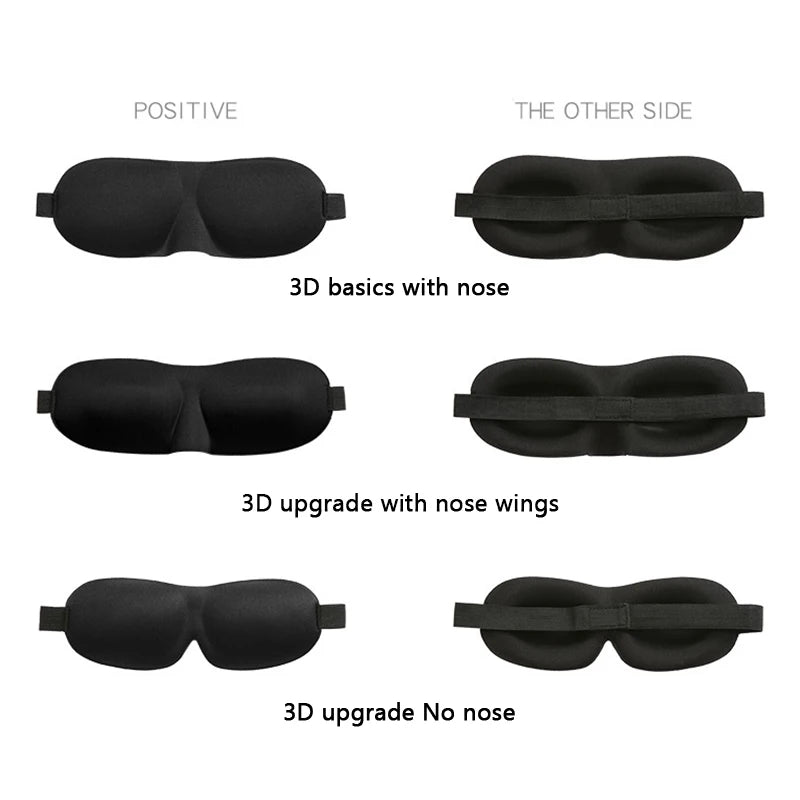 Eye Mask for Sleeping 3D Contoured Cup Blindfold Concave Molded Night Sleep Mask Block Out Light with Women Men