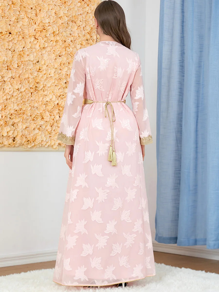 Abaya Dubai Muslim Dress Luxury Ramadan Kaftan Islam Kimono Robe Women Caftan Marocain Maxi Party Dresses 2023 Abayas Femme