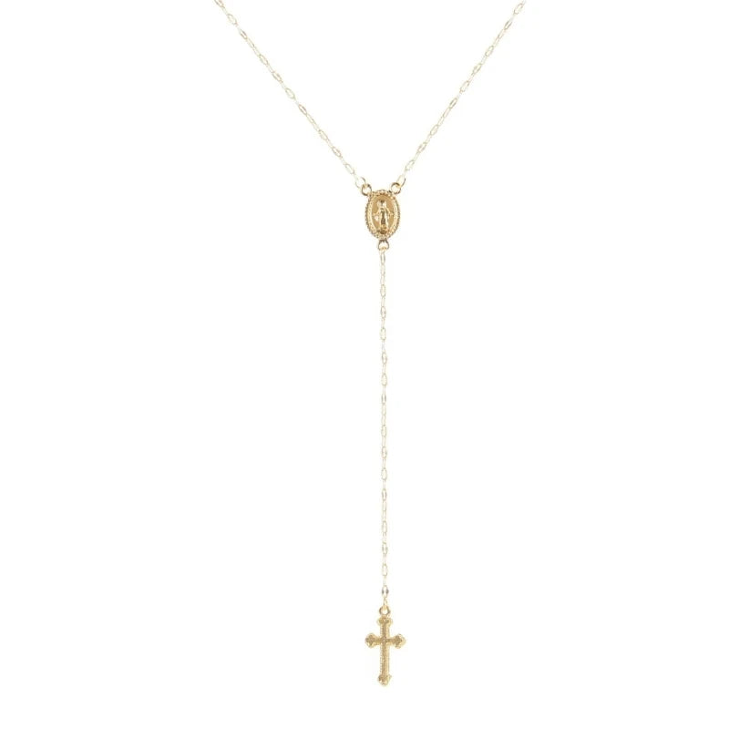Religious Crosses Necklace Gothic Styles Clavicle Chains Vintage Crucifix Pendant Neckchains Handmade Party GIfts for Women Girl