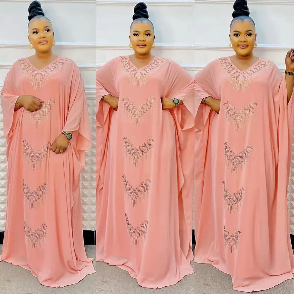 Abayas For Women Dubai Luxury Chiffon Boubou Muslim Fashion Dress Caftan Marocain Wedding Party Dresses Robe Djellaba Femme 2025