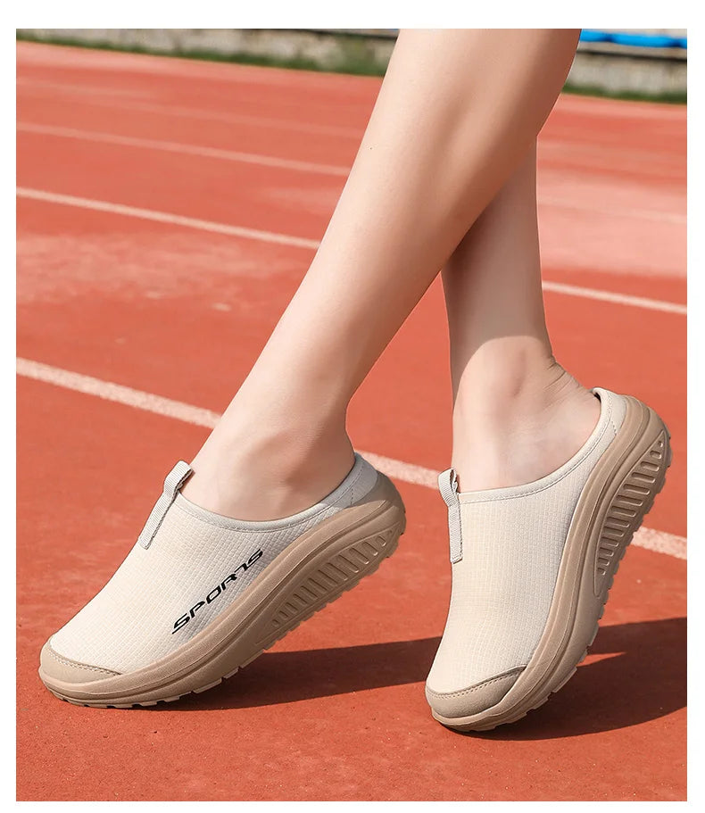 Men's and Women's Walking Shoes Lightweight and Comfortable Platform Wheels Slippers Cheap Breathable Casual Flat Shoes 2025