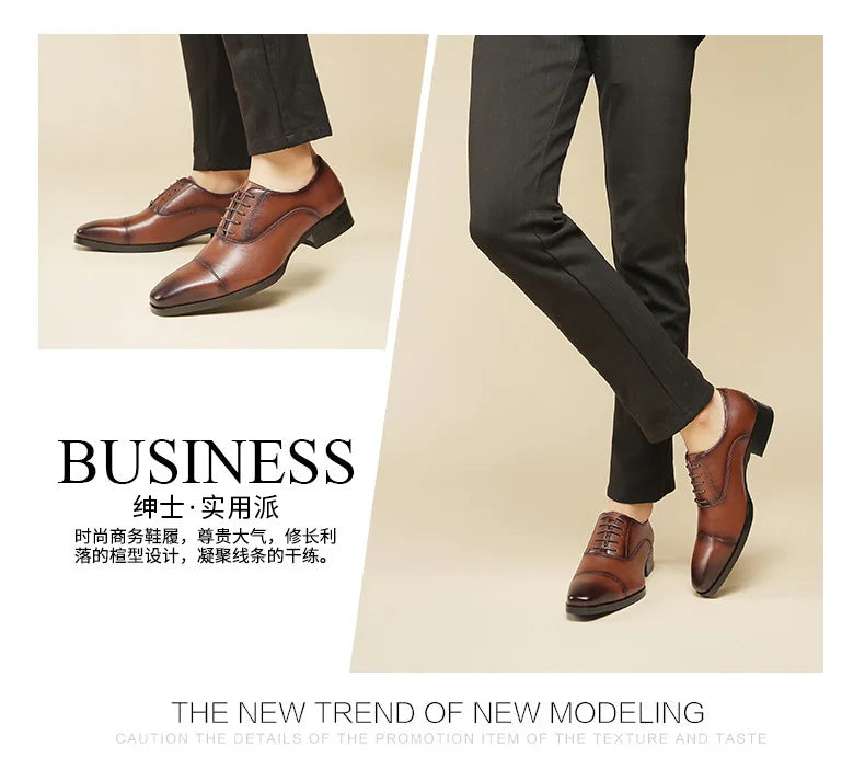 Quality Mens Dress Shoes Black Formal Social Shoes Male Business Wedding Derby for Man Luxury Oxford Loafers Zapatos De Hombre