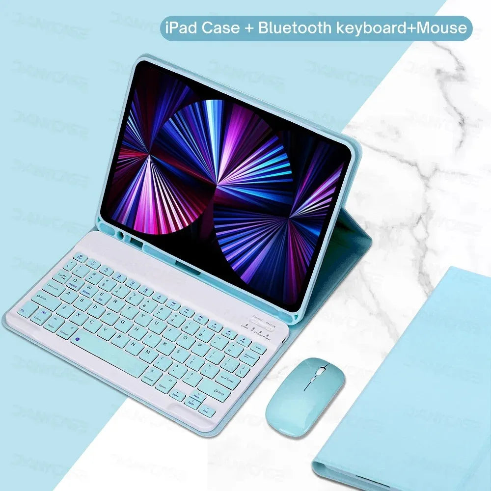 For iPad Backlight Keyboard Case For iPad 10.2 9 8 7th Gen iPad 10th Air 3 10.5 Pro Air 4th 5th 10.9 Pro 11 12.9 9.7 5 6th Cover