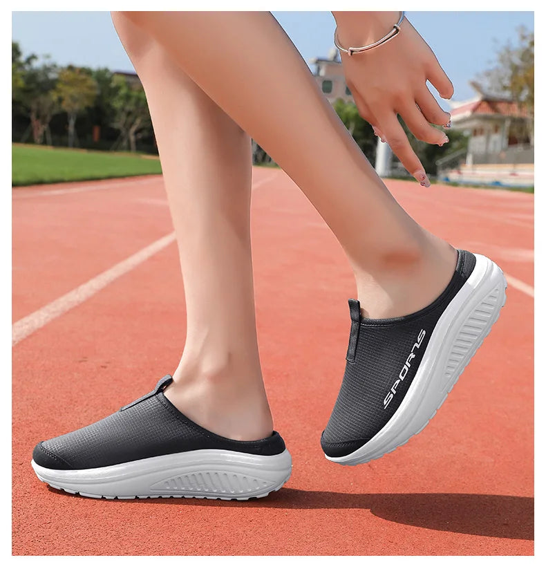 Men's and Women's Walking Shoes Lightweight and Comfortable Platform Wheels Slippers Cheap Breathable Casual Flat Shoes 2025
