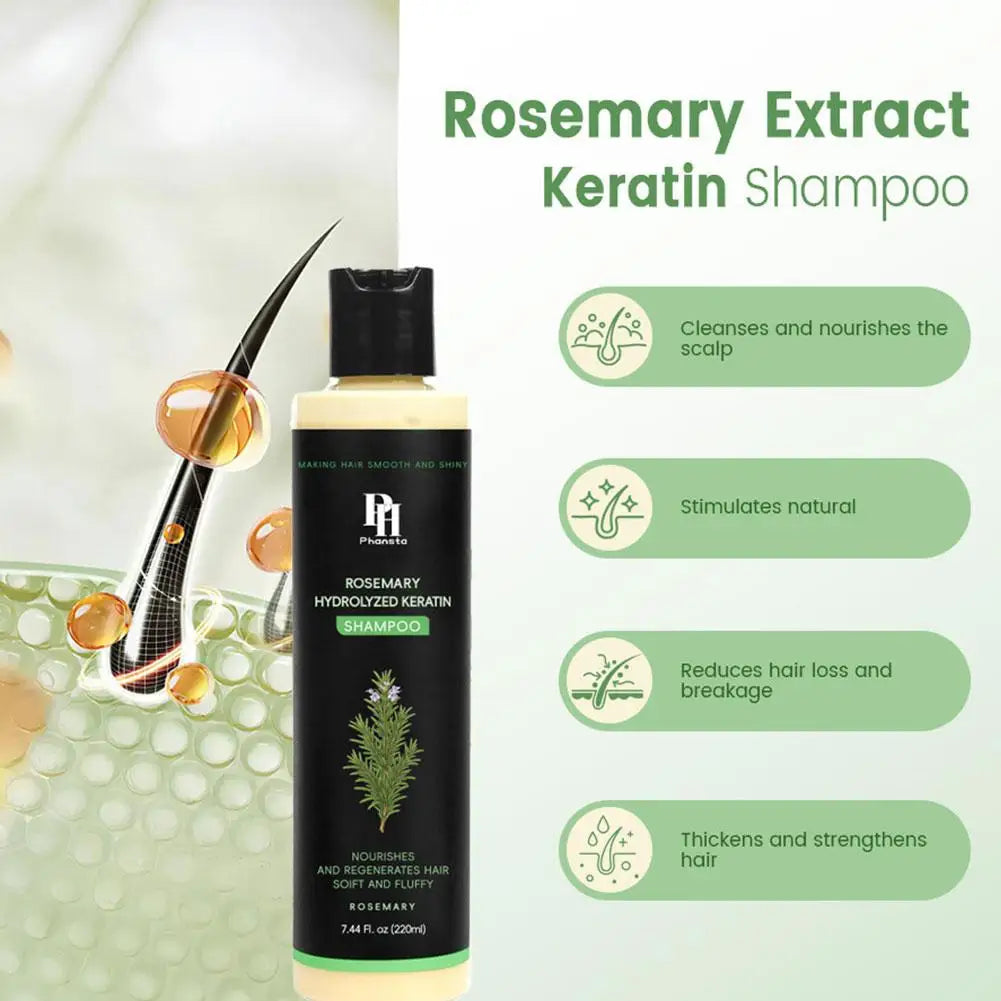 1/2pcs Rosemary Hair Shampoo Volumizing and Thickening Strengthening and Oil Control Nourishes and Repairs Hair Oil Adds Volume