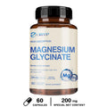 Magnesium Glycinate 200mg - Helps with Stress, Muscle, Sleep, Joints, Bones, Immune and Cardiovascular Health
