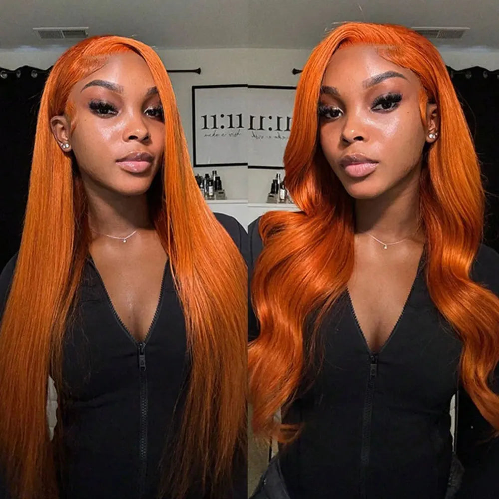 Chocolate Brown Body Wave Human Hair Wigs 13X4 HD Lace Frontal Wigs For Women Colored Brazilian Wet And Wavy Lace Front Wigs