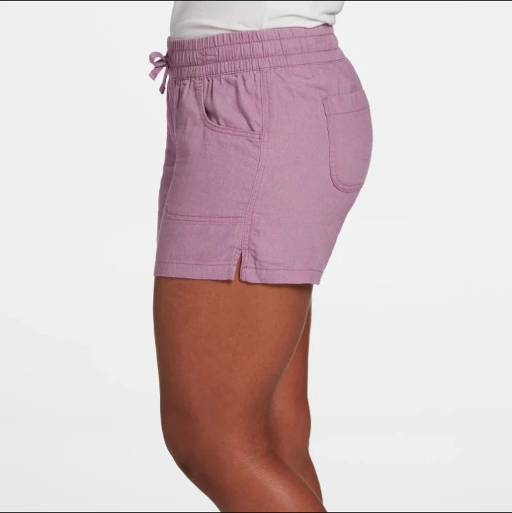 S-5XL Fashion Women Summer Casual Solid Color Elastic Waist Lace Up Split Shorts Casual Short Female Pants