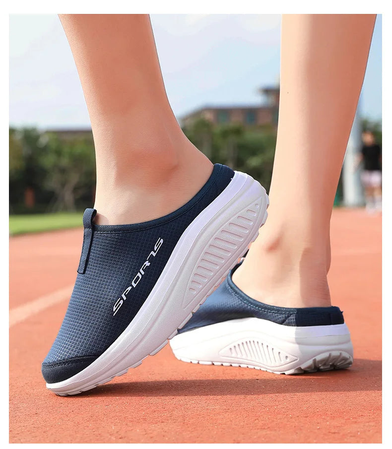 Men's and Women's Walking Shoes Lightweight and Comfortable Platform Wheels Slippers Cheap Breathable Casual Flat Shoes 2025