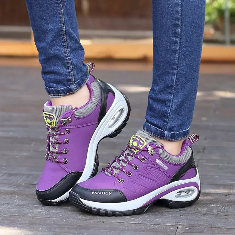 Women Sneakers Elevated Thick Sole Casual Shoes Outdoor Anti Slip Mountaineering Lightweight Luxury Fashion Vulcanized Shoes