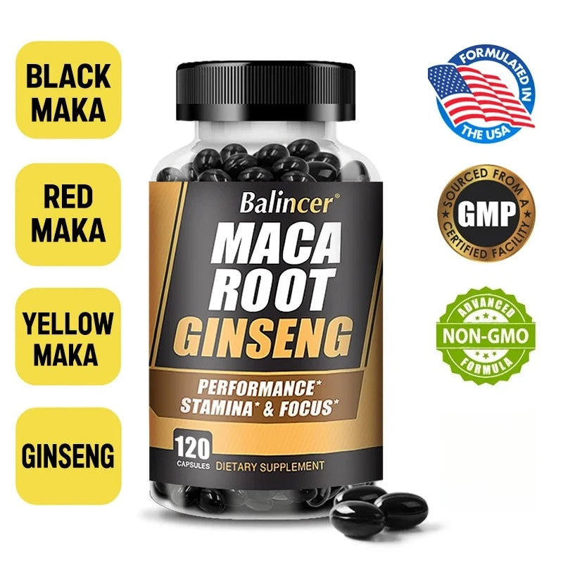 Natural Maca Extract - Aids endurance and strength, mood, performance supplement