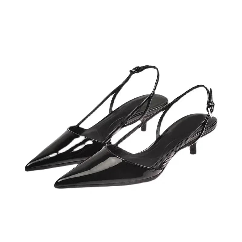 Women Pointed Toe High Heels Shoes Sandals 2024 Dress Party Fashion Summer Slippers New Flip Flops Pumps Mujer Zapatos Slides