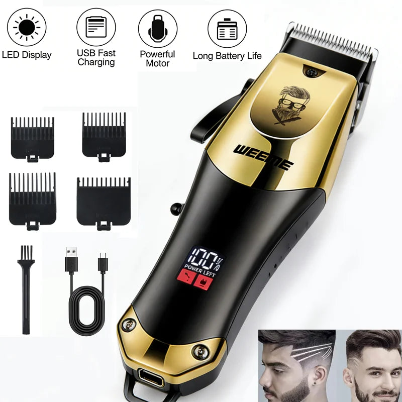 Professional Electric Hair Clipper Kit /Nose Trimmer | USB Charging 0mm Shaver haircut machine for beard Man Valentines Day Gift