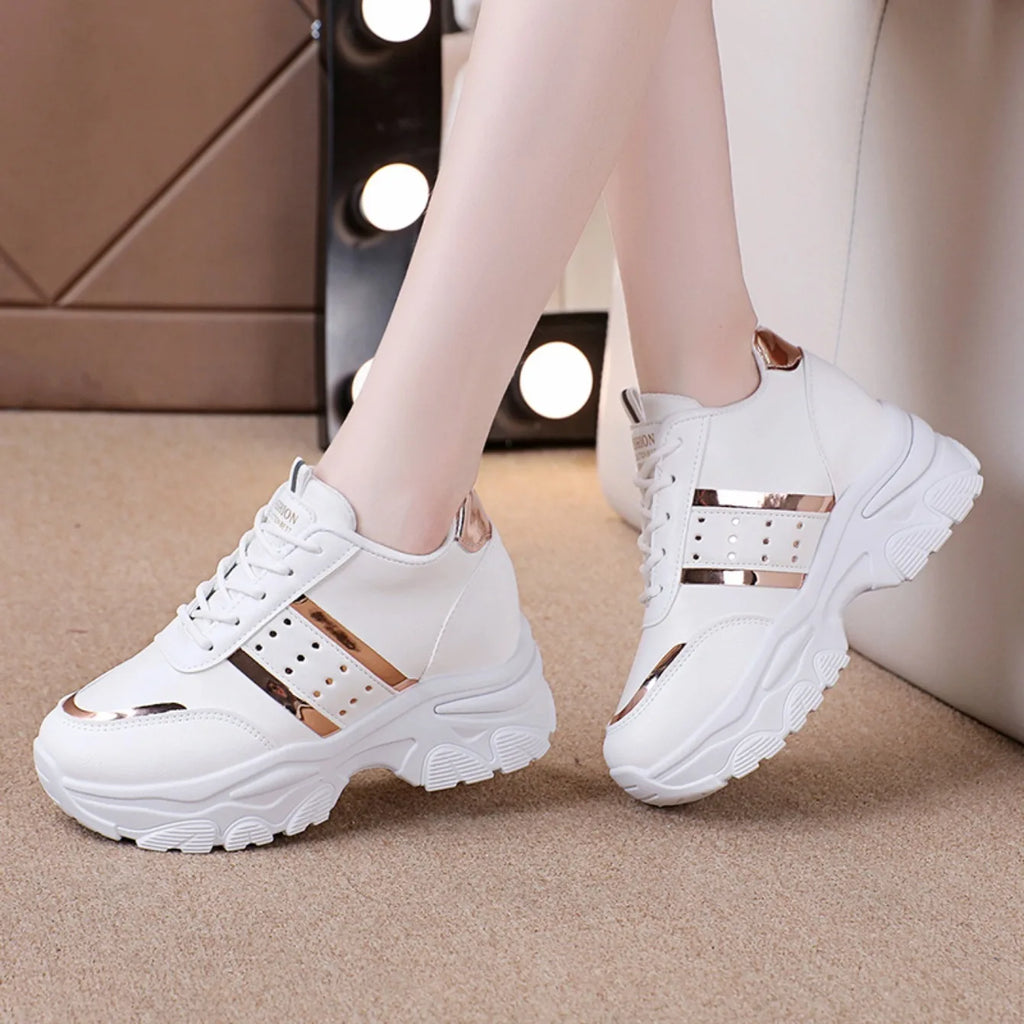 Women Sneakers 2025 New Spring Inner Increase Shoes for Woman Comfortable Casual Platform Tennis Sneakers Women Zapatos De Mujer
