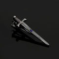 Personalized Tie Clip Sword Men's Metal Tie Trend Tie Clip Dress Simple Fashion Gold Band Diamond Business