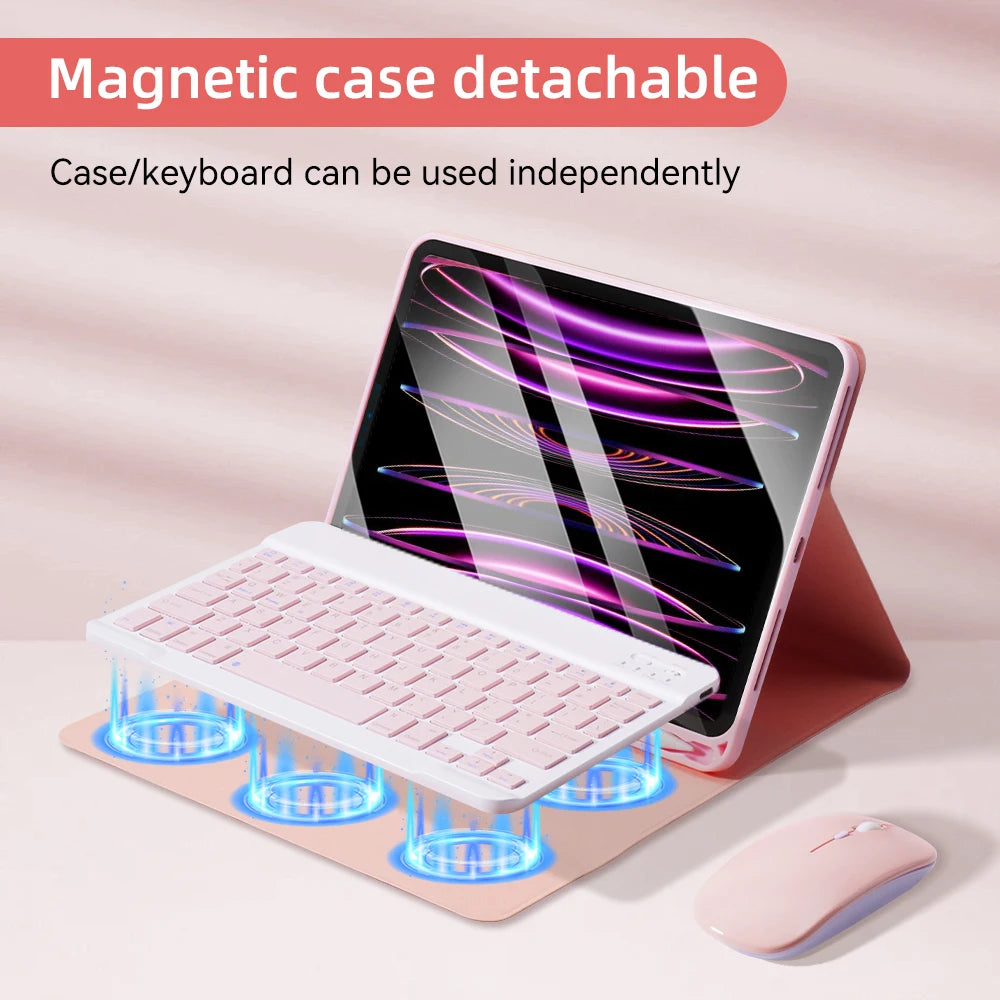 For iPad Backlight Keyboard Case For iPad 10.2 9 8 7th Gen iPad 10th Air 3 10.5 Pro Air 4th 5th 10.9 Pro 11 12.9 9.7 5 6th Cover