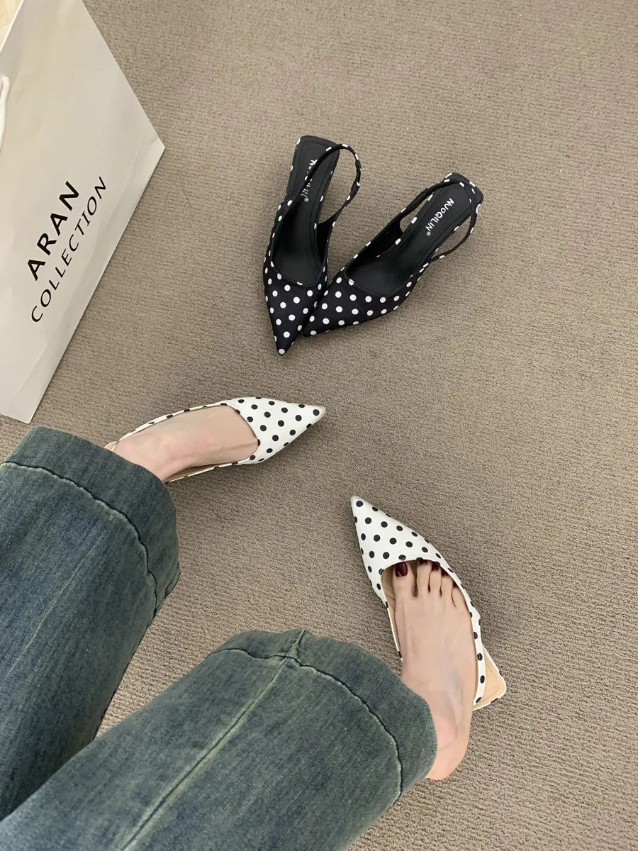 Women Pointed Toe High Heels Shoes Sexy Sandals Summer Fashion Slippers 2026 Elegant Dress Slingback Shoes Walking Slides Woman