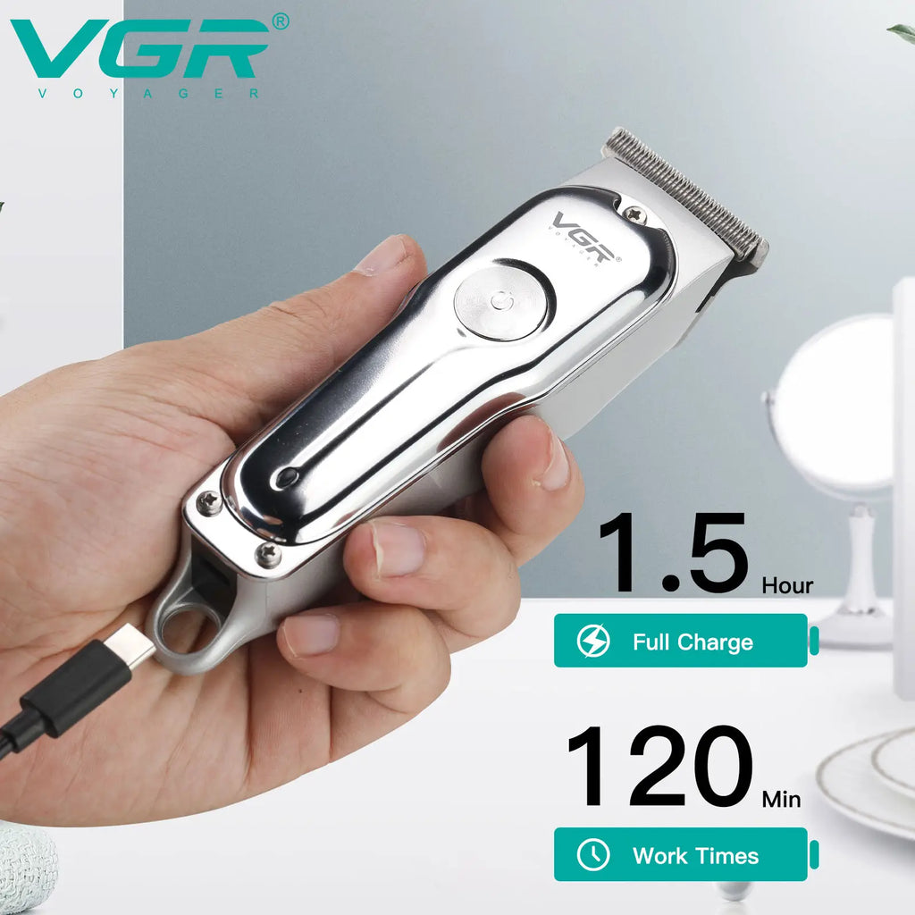 VGR  071 T-blade cutting machine barber rechargeable professional hair clipper trimmer for men cordless