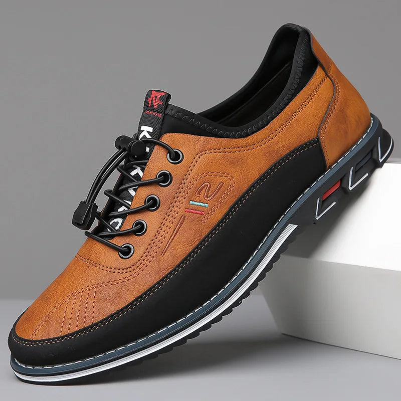 Men Dress Shoes Comfort Business Casual Oxford Shoes Fashion Dress Sneakers Office Working Walking Premium Leather Derby Shoe