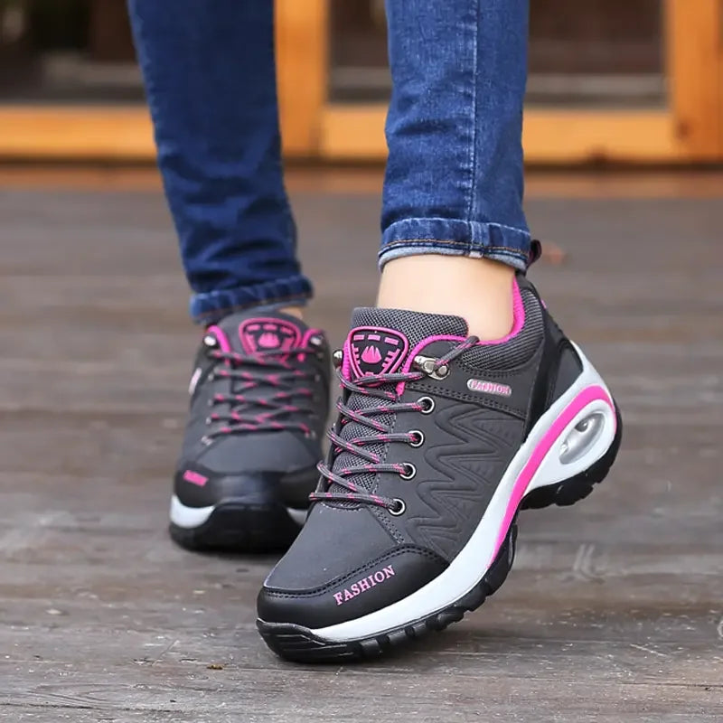 Women Sneakers Elevated Thick Sole Casual Shoes Outdoor Anti Slip Mountaineering Lightweight Luxury Fashion Vulcanized Shoes