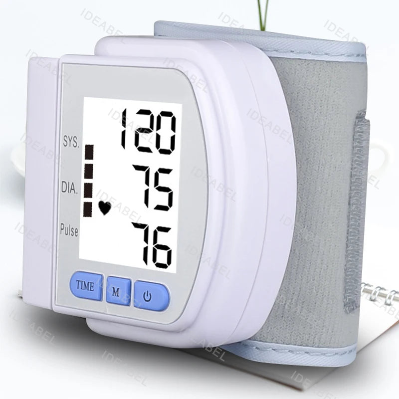 Digital Wrist Blood Pressure Monitor Medical Upper Arm Sphygmomanometer Automatic Tonometer Tensiometro Blood Pressure Meter